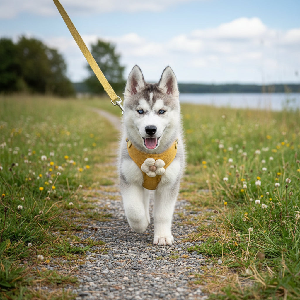 Woofiva Hundegeschirr mit 1,5 m Leine – Verstellbar & Sicher | S–XL
