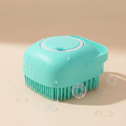 2-in-1 Badebürste mit Shampoo-Spender – Sanfte Massage für glückliche Hunde & Katzen