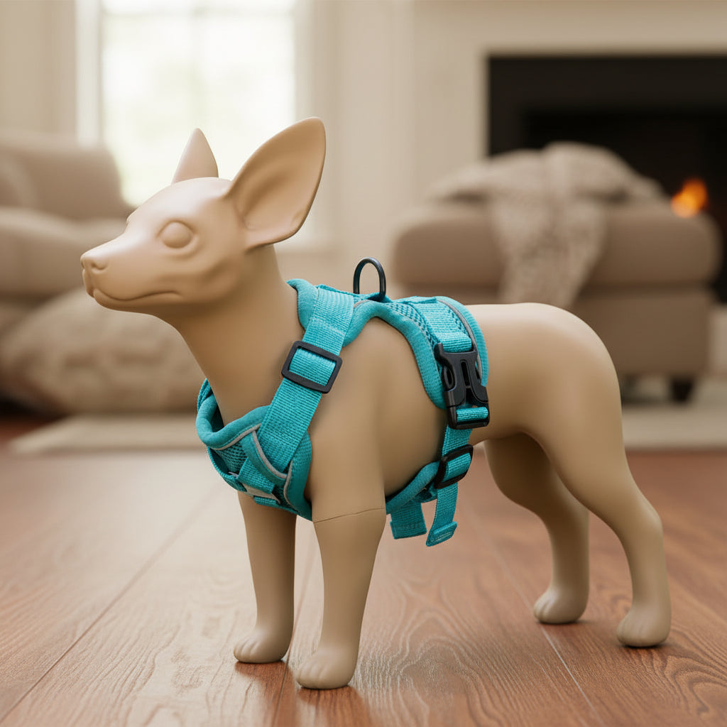 Ensemble Harnais et Laisse Woofiva – Doux, Sûr et Élégant pour petits chiens