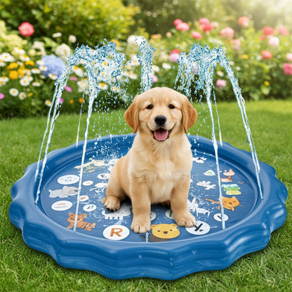 Hundeplanschbecken mit Wassersprühfunktion