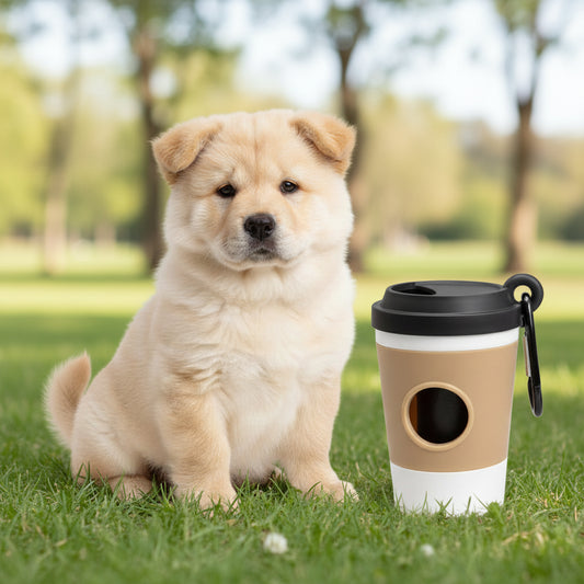 Kotbeutelspender im Kaffeebecher-Design – Stylisch & Praktisch für jeden Spaziergang
